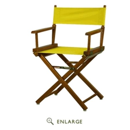 CASUAL HOME Casual Home 200-55-021-14 18 in. Directors Chair Honey Oak Frame with Yellow Canvas 200-55/021-14